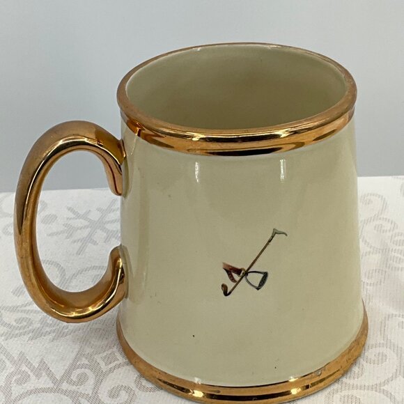 Vintage Gibsons Staffordshire England Ceramic Hunting Scene Mug Gold Trim‎ - Picture 6 of 7